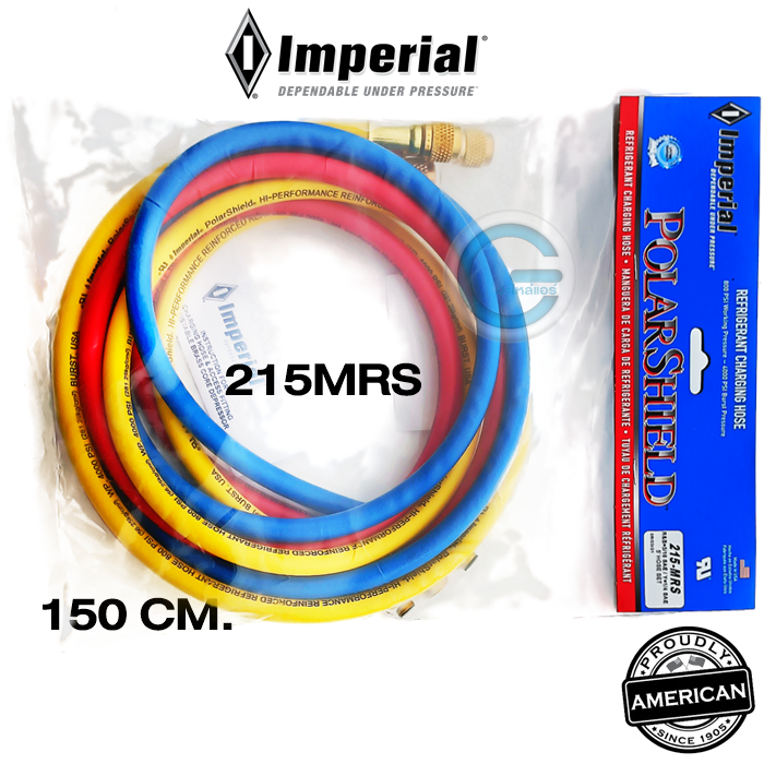 imperial-charging-hose-สายชาร์จน้ำยา-series-215mrs-150cm-r32-r410a-สาย3เส้น-made-in-usa