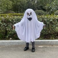 Halloween White Cloak Ghost Festival Horror White Ghost Childrens Performance Clothing