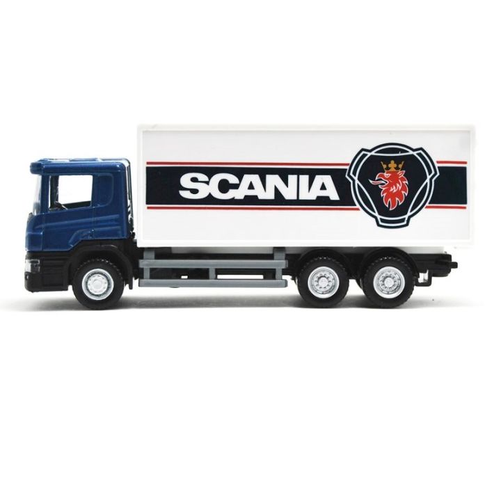 รถคอนเทนเนอร์-scania-1-64โมเดลรถของเล่น-tgs-dhl-รถขนส่งทางวิศวกรรมโลหะหล่อขนาดเล็กในเมือง-rmz-ของขวัญเด็กผู้ชาย