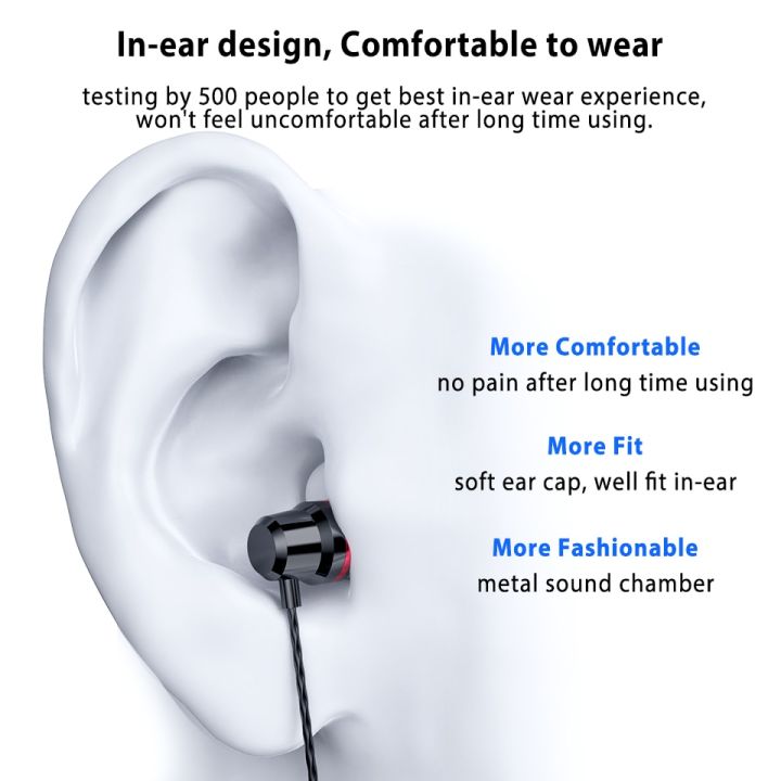 หูฟัง-mi-หูฟังแบบมีสายชนิดหูสำหรับเล่นเกม-c-shark-2-tipo-se-6-สีดำที่อุดหู-pro-9-8-10หูฟังหูฟัง-amp-ชุดหูฟัง