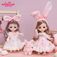 【CW】 Adollya 16cm Mini BJD Doll amp;nbsp;Princess Toys for Girl 13 Ball amp;nbsp;Jointed Swivel Doll With Clothes Wig Hair Makeup Best Gift 1/12 Dolls