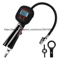 Digital Car Truck Air Tire Pressure Inflator Gauge LCD Display Dial Meter Vehicle Tester Tyre Inflation Gun Monitoring Tool Air Compressors  Inflators