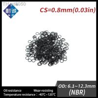 ✵  10 PCS / Lot Nitrilet Rubber O ring Black NBR 70A CS 0.8mm OD 6.1/6.6/8/8.25/8.6/9.5/11.8/12.3x0.8 O Ring Gasket Oil Waterproof