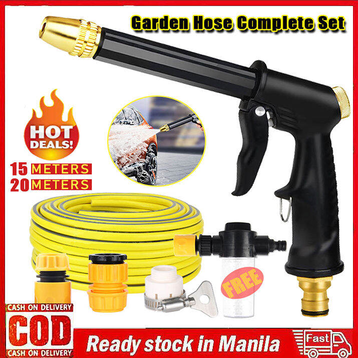 CHNK【Ready Stock】Garden Hose Complete Set with Booster for Water Faucet ...