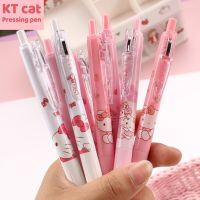 Sanrio Cartoon Gel Pen Hello Kitty 50-100Pcs Students Stationery Wholesale Write Pens 0.5 Black School Office Signature Pen Gift