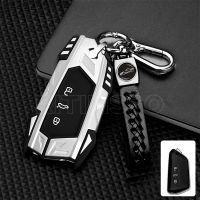 ▧♈ Zinc Alloy Car Key Case Cover Protector for Volkswagen VW Golf 8 MK8 ID-4 ID-6 for Skoda Octavia A8 for Seat Leon FR MK4 Cupra