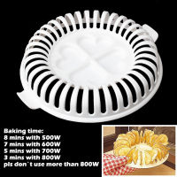 Health Fat Free Microwave Oven DIY Potato Crisp Chips Maker Kitchen Baking Dishes Pans Baking Plate