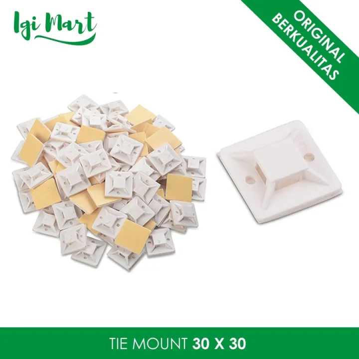KSS KABEL TIE MOUNT 30X30 / SELF ADHESIVE TIE MOUNT 30 X 30 mm Lazada