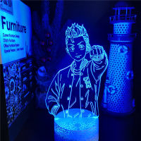 Anime Tokyo Revengers Figure 3D Lamp Takemichi Letterman Led Night Light Acrylic Illusion Lampara Kids Bedroom Decor Manga Gift