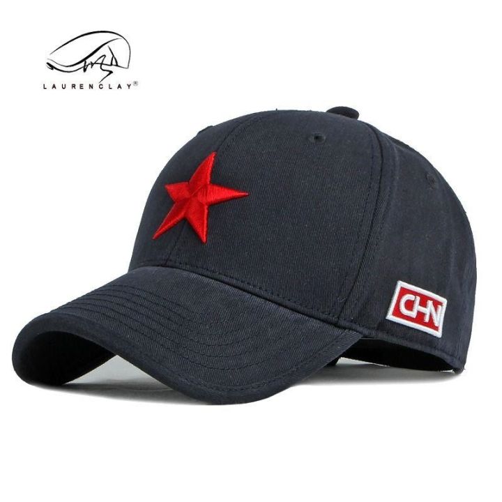 cui-jians-same-style-peaked-cap-hat-mens-and-womens-casual-sunscreen-baseball-cap-hard-top-personality-embroidery-chinese-style-five-pointed-star