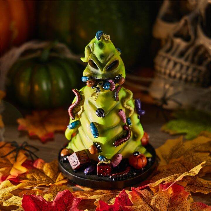 Pickmine 2023 new Halloween Resin Statue Decorations, Horror Green