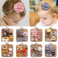 【hot sale】ﺴ❡ C10 [Stock]5Pcs Set Baby Thin Headband Nylon Infant Turban Headband for Girl 0-4Y