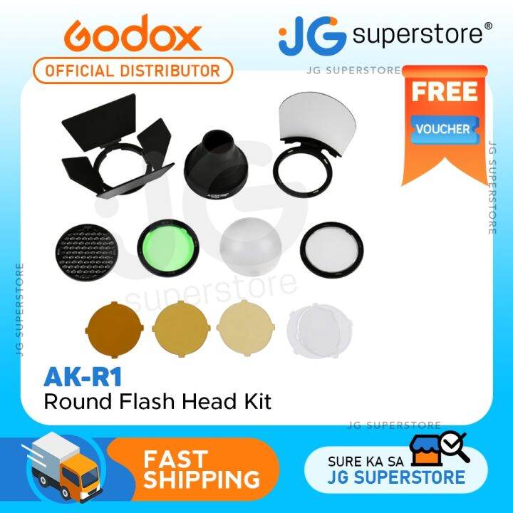 ♨Godox AKR1 Round Head Accessories Kit Flash Head Adapter JG