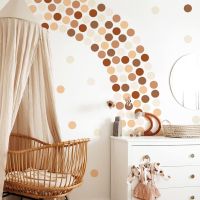 Boho Dot Wall Stickers for Childrens Room Baby Boys Cartoon Kids