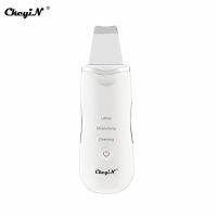 Radio Frequency Acne Wrinkle Remover with LED Light+Ultrasonic Lady Face Cleaning Peeling Machine Skin Scrubber Lifting Firming