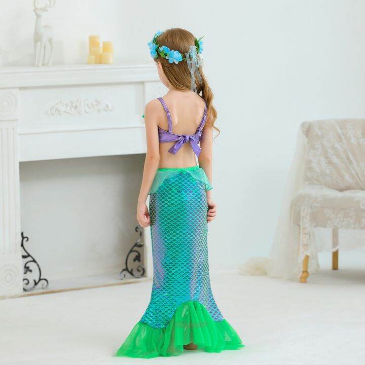 girl-princess-little-mermaid-ariel-dresses-kids-halloween-fancy-costume-children-carnival-birthday-party-clothes-summer-dress-up