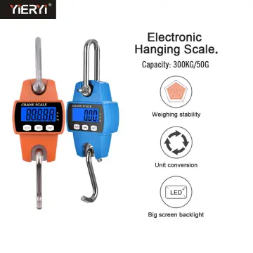 LCD Digital Crane Scale Heavy Duty Hanging Scale Weight Measure 500KG  1000LB