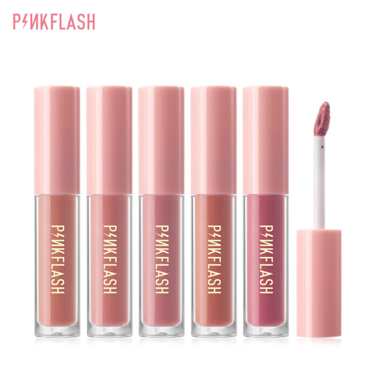 Pinkflash Lip Set Soft Matte Finish Ve Moisturising Long Lasting Waterproof Non Sticky Liquid