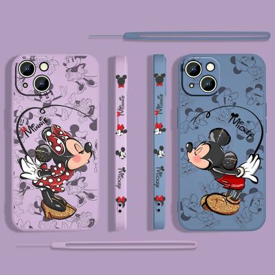 【CC】 Minnie iPhone 14 13 12 XS MAX XR X 8 7 6S Left Rope Coque Capa