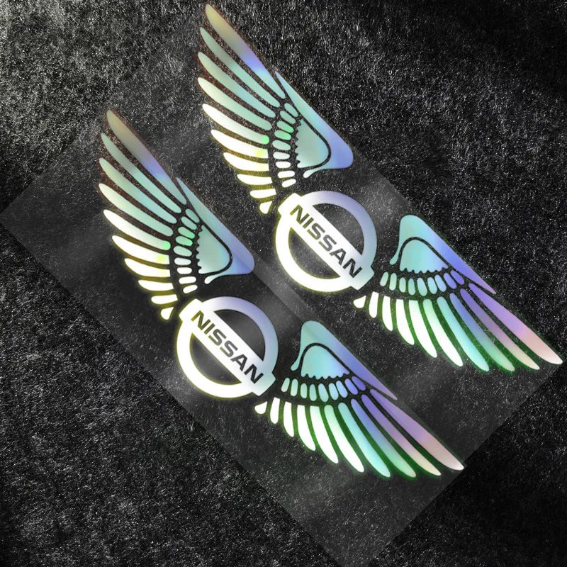 NT 1Pcs Car Stickers Angel Wings PVC Stickers Decals Waterproof