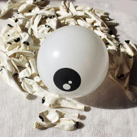 50pcs 5 Inch White Octopus Eye Balloon Eye Shape Balloon Modeling Kids Toys Birthday Party High-quality