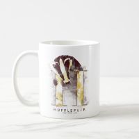 Harry Potter HUFFLEPUFF Badger สีน้ำ11 Oz เซรามิกแบบคลาสสิกแก้วแก้วกาแฟเครื่องดื่มแก้วน้ำ