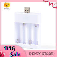 เครื่องชาร์จแบตเตอรี่ Usb 1.2V 250ma 4-Slot Aa Ni-Cd เครื่องชาร์จแบตเตอรี่ชาร์จได้พร้อมตัวป้องกันกระแสไฟฟ้าเกินกำหนด