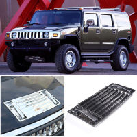 Chrome Hood Vent สำหรับ Hummer H2 2003-2009 Chrome Hood Deck Vent แผง Handle ครอบคลุม Trim รถอุปกรณ์เสริมภายนอก