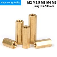 M2 M2.5 M3 M4 M5 Hex Brass Male Female Standoff Board Pillar Mount Hexagon Thread PCB Motherboard Spacer Bolt Screw Long Nut Screw Nut Drivers