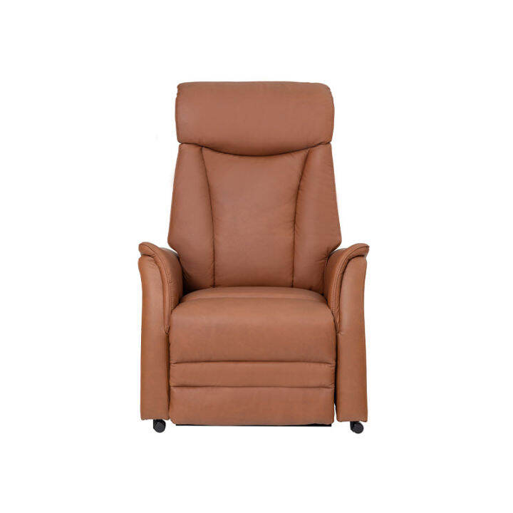 modernform-recliner-รุ่น-chilton-เก้าอี้ปรับนอน-หนังแท้-สีน้ำตาล