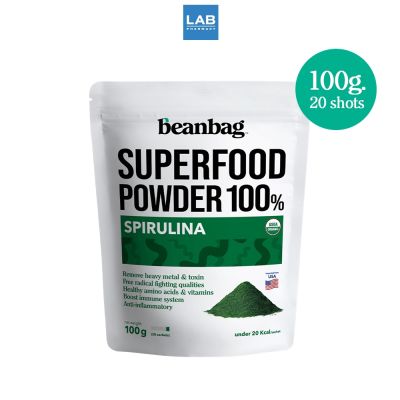 Beanbag Super Food Spirulina Powder 20s - ผงสาหร่ายสไปรูลิน่าออร์แกนิค