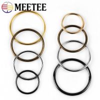 【CC】☬✱  10Pcs 20-50mm O Metal Round Buckle Clothing Shoes Rings Clasp Handbag Decoration Accessories