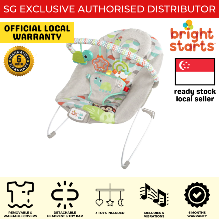 1 Bright Starts Happy Safari Baby Bouncer BS11508 Lazada Singapore