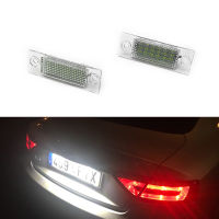 แผ่นป้ายทะเบียนรถยนต์ LED 2ชิ้นไม่มีข้อผิดพลาดแผ่นเรืองแสงสำหรับ VW Volkswagen รุ่น Passat กอล์ฟ Jetta