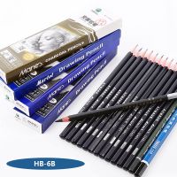 Professional drawing pencil 2H-14B Sketch pencil Charcoal Pencils white brown Writing &amp; Sketching school supplies pen 1 pc