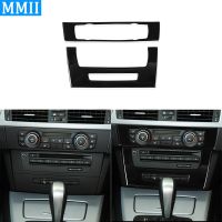 Untuk Bmw 3 Seri 2005-2012 E90 E92เปียโน Pendingin Udara Hitam Panel Kontrol CD Penutup Plastik Aksesori สติกเกอร์โมบิลภายใน