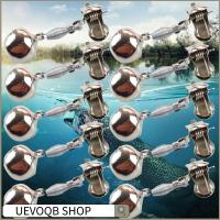 UEVOQB SHOP 10Pcs ตัวบอกสถานะ อุปกรณ์เตือนภัยปลา เหล็กไร้สนิม โลหะสำหรับตกแต่ง นาฬิกาปลุกแบบตกปลา ทนทานต่อการใช้งาน ป้องกันสนิมและสนิม กระดิ่งเตือนตกปลา อุปกรณ์ตกปลาสำหรับตกปลา