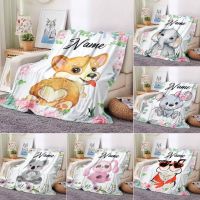 Custom Blanket Custom Name Blanket Kids Girl Boy Blankets Flannel Fleece Throw Blanket Personalized Family Friends Blanket Gifts