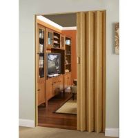 Vienna Oak Woodgrain 36 x 80 PVC Interior Folding Door Quiet smooth and easy to install