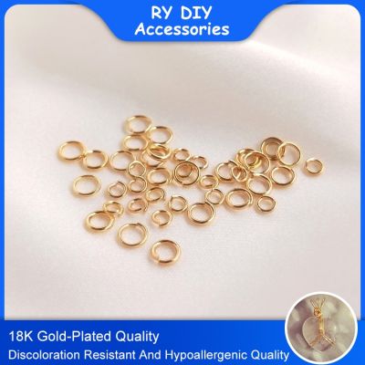 18K Gold DIY Jewelry Make Jump Ring Gold Plated Opening Ring For Jewelry Making