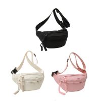 Crossbody Fanny Pack for Men and Women Waist Bag with Adjustable Strap Solid Color Chest Bag Waist Pack Money Belt Bag
