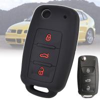 huawe For VW POLO Bora Beetle Tiguan Passat B5 B6 Golf 4 MK5 6 Jetta Eos Silicone Key Case Remote Fob Cover 3 Button Keyless Shell Fob