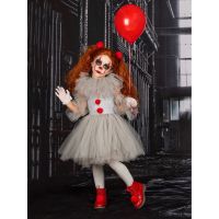 COD SDFGERGERTER Children Clown Girls Dress Childrens Gauze Princess Suit Halloween Costumes