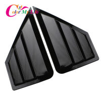 Color My Life 2Pcs Car Rear Windows Cover Sticker Window Triangle Shutters Trim for Toyota C-HR CHR C HR 2016 -  Accessories