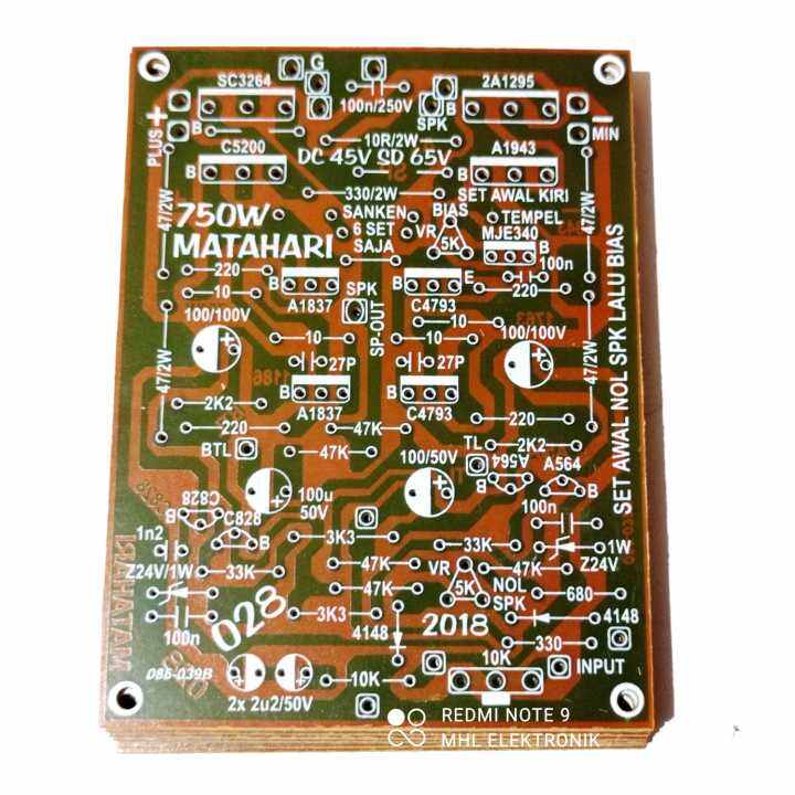 PCB Power Amplifier 750Watt MONO MATAHARI 028 Lazada Indonesia