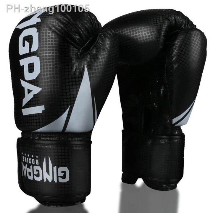 gingpai-6oz-8oz-10oz-12oz-adult-mens-womens-kids-boxing-gloves-pu-leather-mma-muay-thai-sanda-professional-fighting-gloves