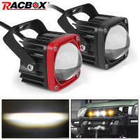 2Inch LED Driving Light BlackRed Square 20W LED Work Light LED Pods 6000K White3500K Yellow For Offroad Car Truck SUV A Boat