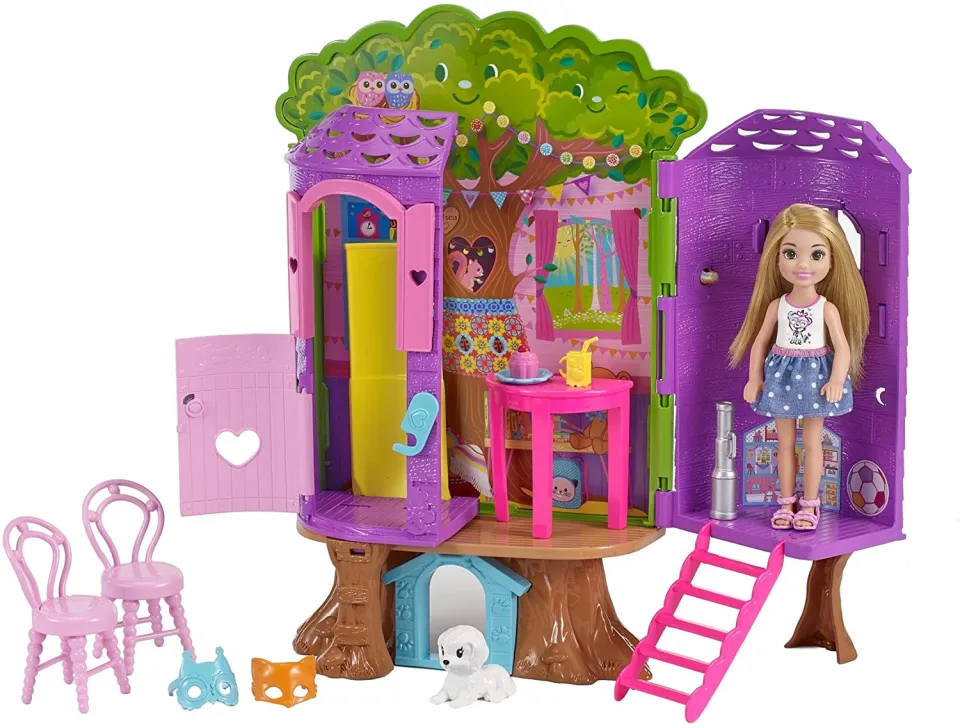 barbie chelsea treehouse playset