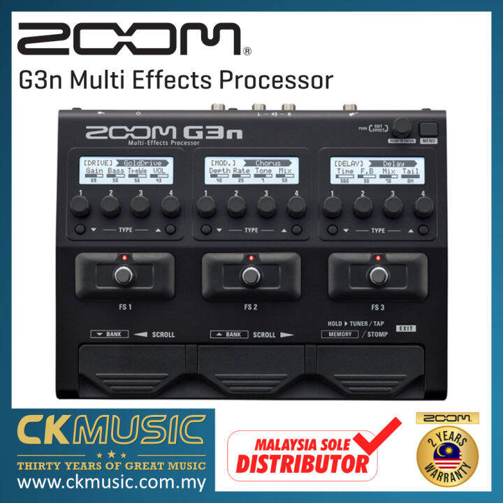 Zoom G3n Multieffects Processor Lazada