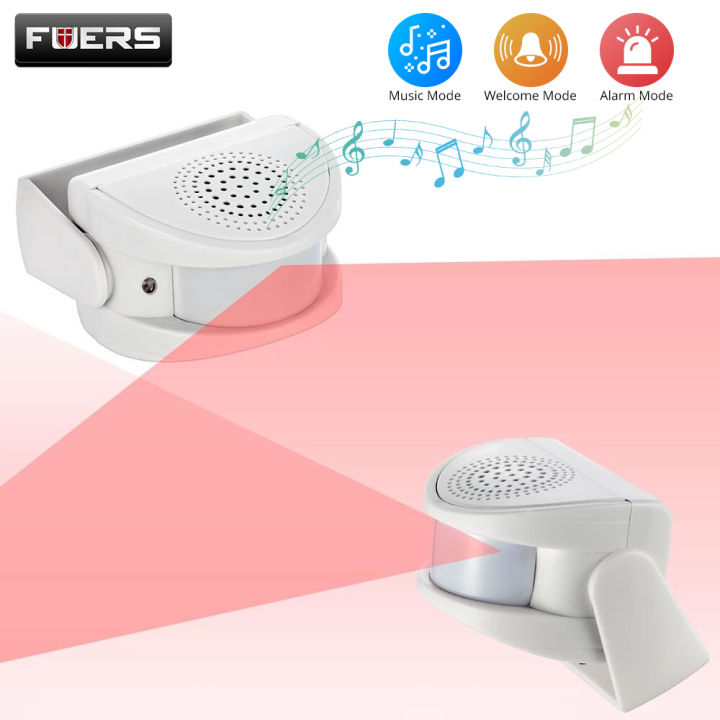 fuers-32เพลง-wireless-guest-ยินดีต้อนรับ-chime-alarm-door-bell-pir-motion-sensor-สำหรับ-shop-entry-security-protection-alarm-doorbell